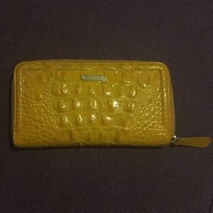 Brahmin Wallet Yellow Leather